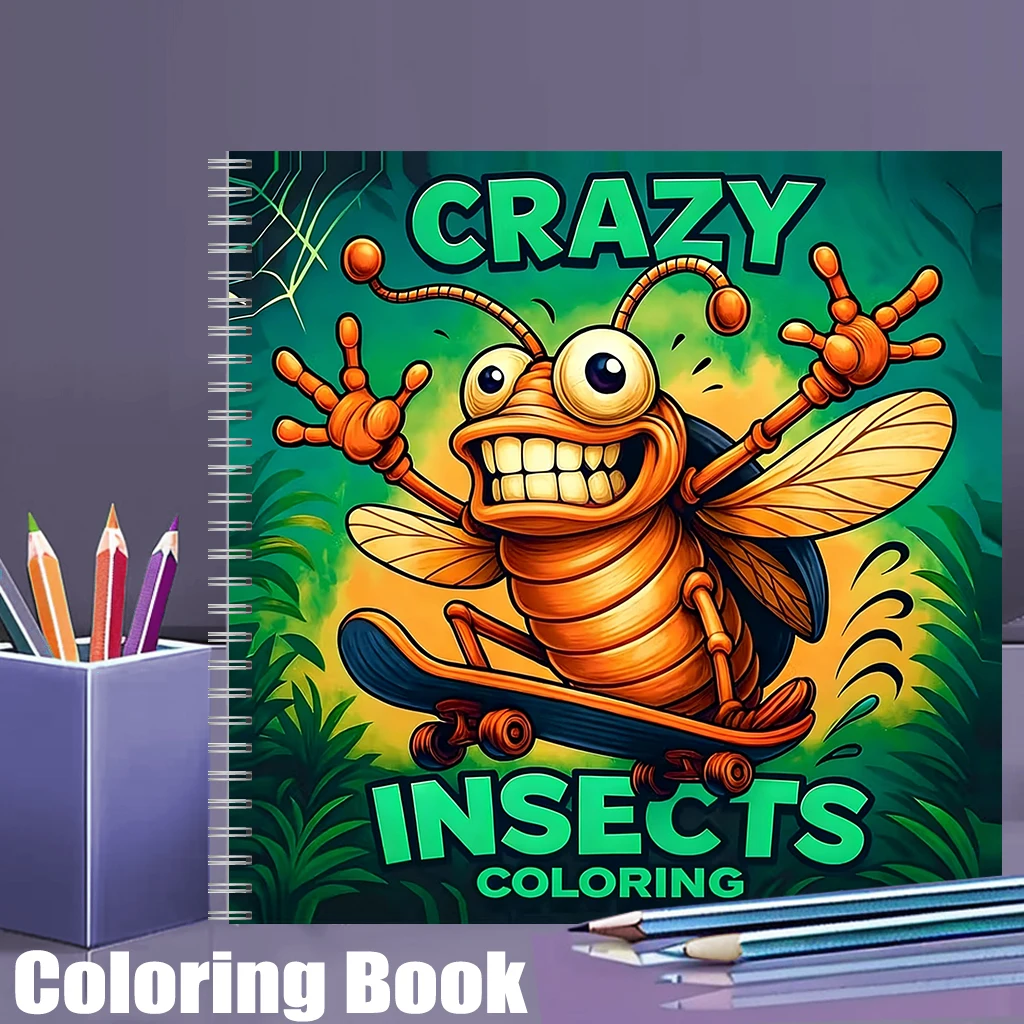 Книга-раскраска Crazy Insect B – обзор и цена Chalk Bag