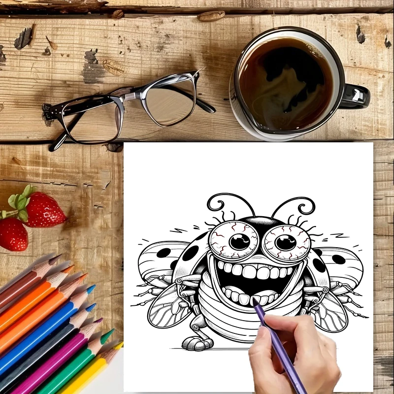Книга-раскраска Crazy Insect B – обзор и цена Chalk Bag