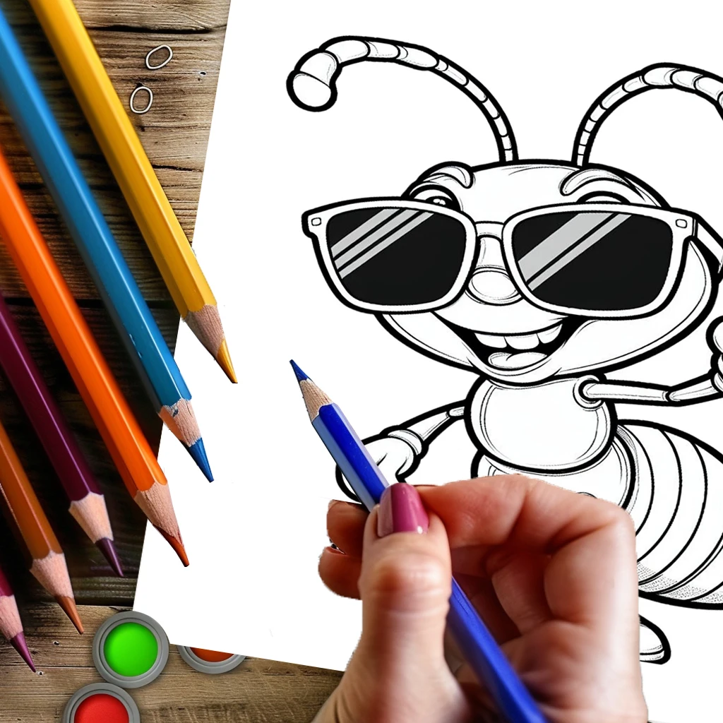 Книга-раскраска Crazy Insect B – обзор и цена Chalk Bag